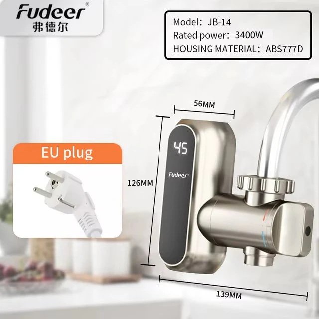 Fudeer Elektrische Boiler Keukenkraan Conector Instant Warmwaterkraan Adapter 220V Boiler Badkamer Accessoires