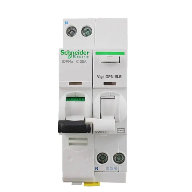Schneider MCB iDPNa 1P+N Mini Circuit Breaker with 30mA Leakage Protection Vigi iDPN ELE 6A 10A 16A 20A 25A 32A 40A