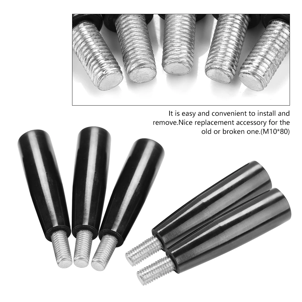 

Revolving Handle, 5 Pcs Thread Milling Machine Replacement Accessory Revolving Bakelite Handle M10*80