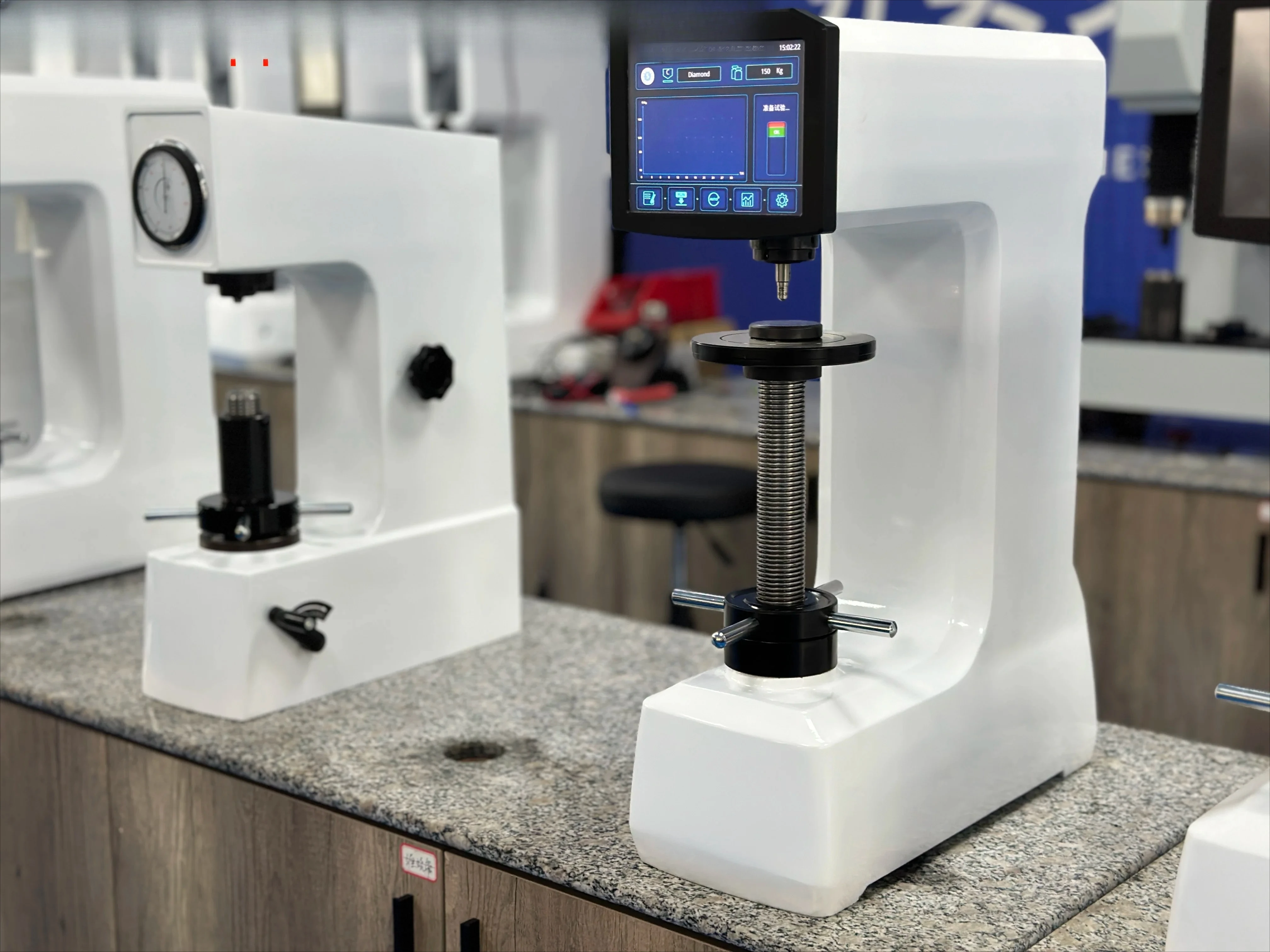 150S Automatic Metal and Plastic Touch Screen Rockwell Hardness Tester Brake Pad Hardness Tester Hard Plastic