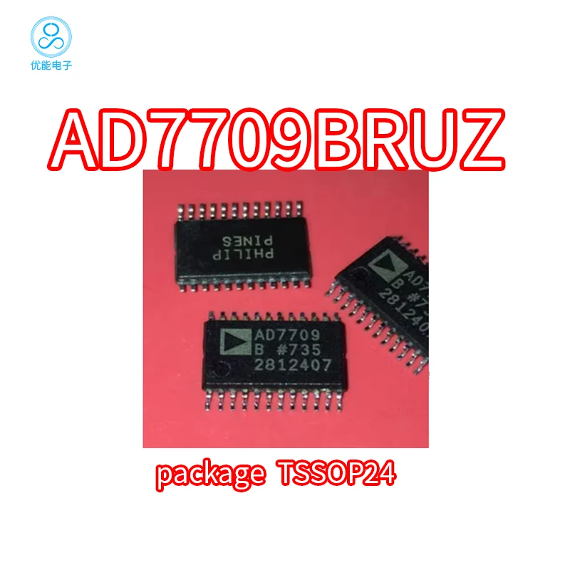 

Imported chip AD7709BRUZ AD7709BRU package TSSOP24 data acquisition AD7709B