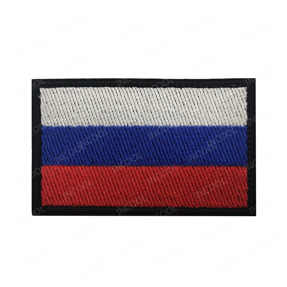 Russia Russian Flag Embroidered Patch The Sakha Yakutia Republic Flags Patches Appliqued Sticker For Clothing Backpack view 3