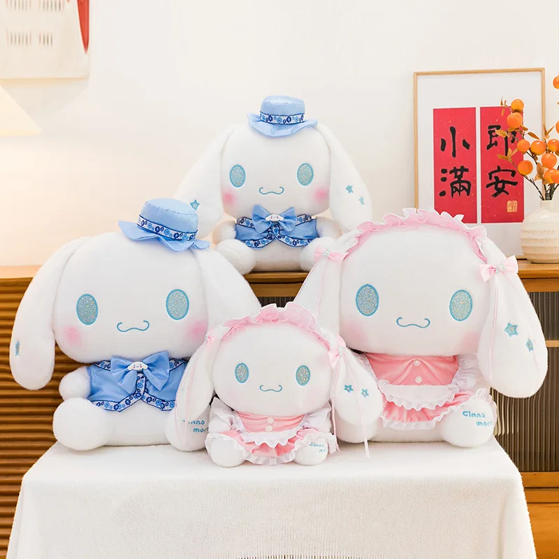 50 سنتيمتر سانريو Kawaii طويل سينامورول ألعاب من نسيج مخملي محشوة دمية فستان لطيف زي الاطفال عيد الميلاد هدية عيد الميلاد بلوشي محشوة الحيوان