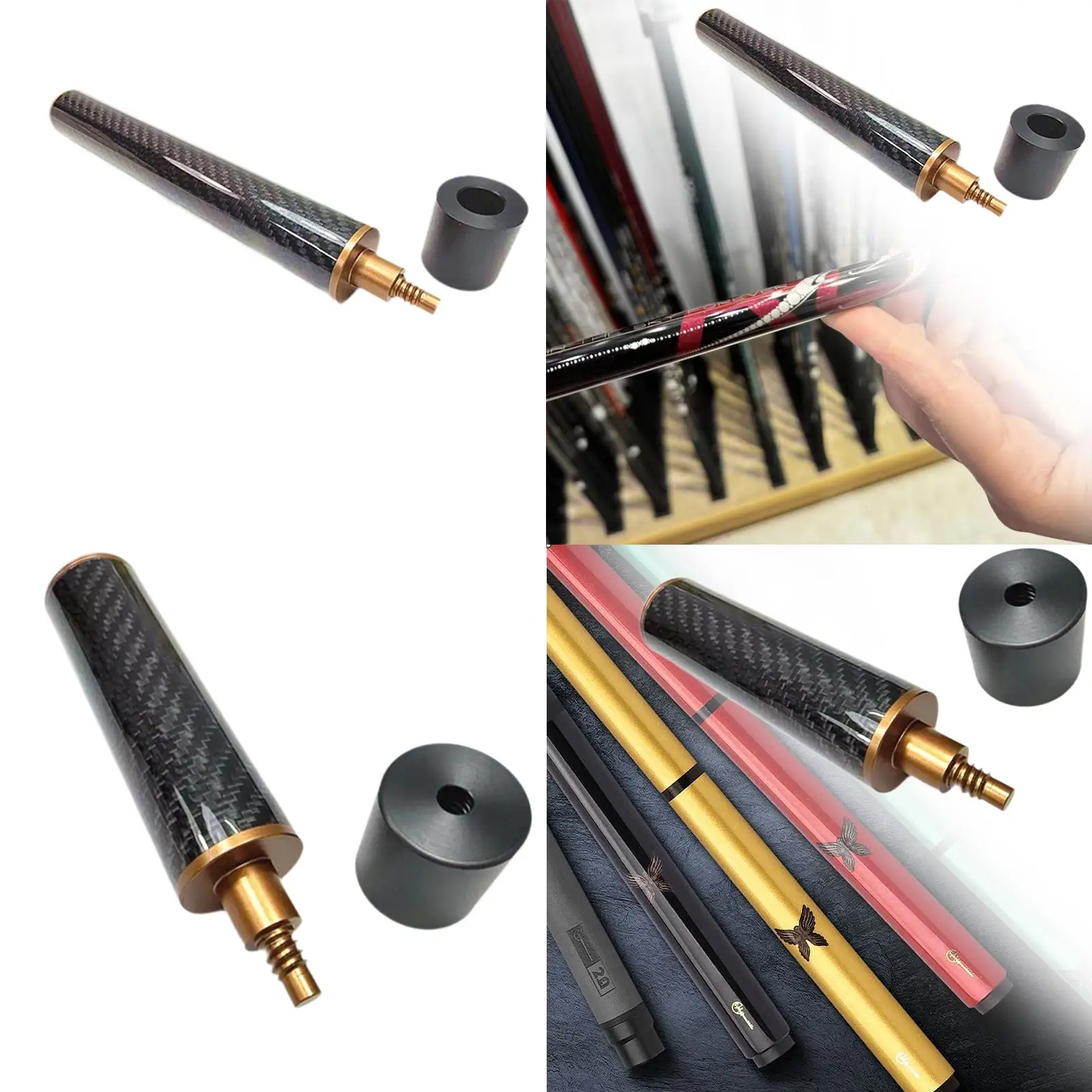 

Профессиональный удлинитель для бильярдного кия из углеродного волокна, удлинитель для бильярдного кия для домашнего бара, игровые аксессуары для практики