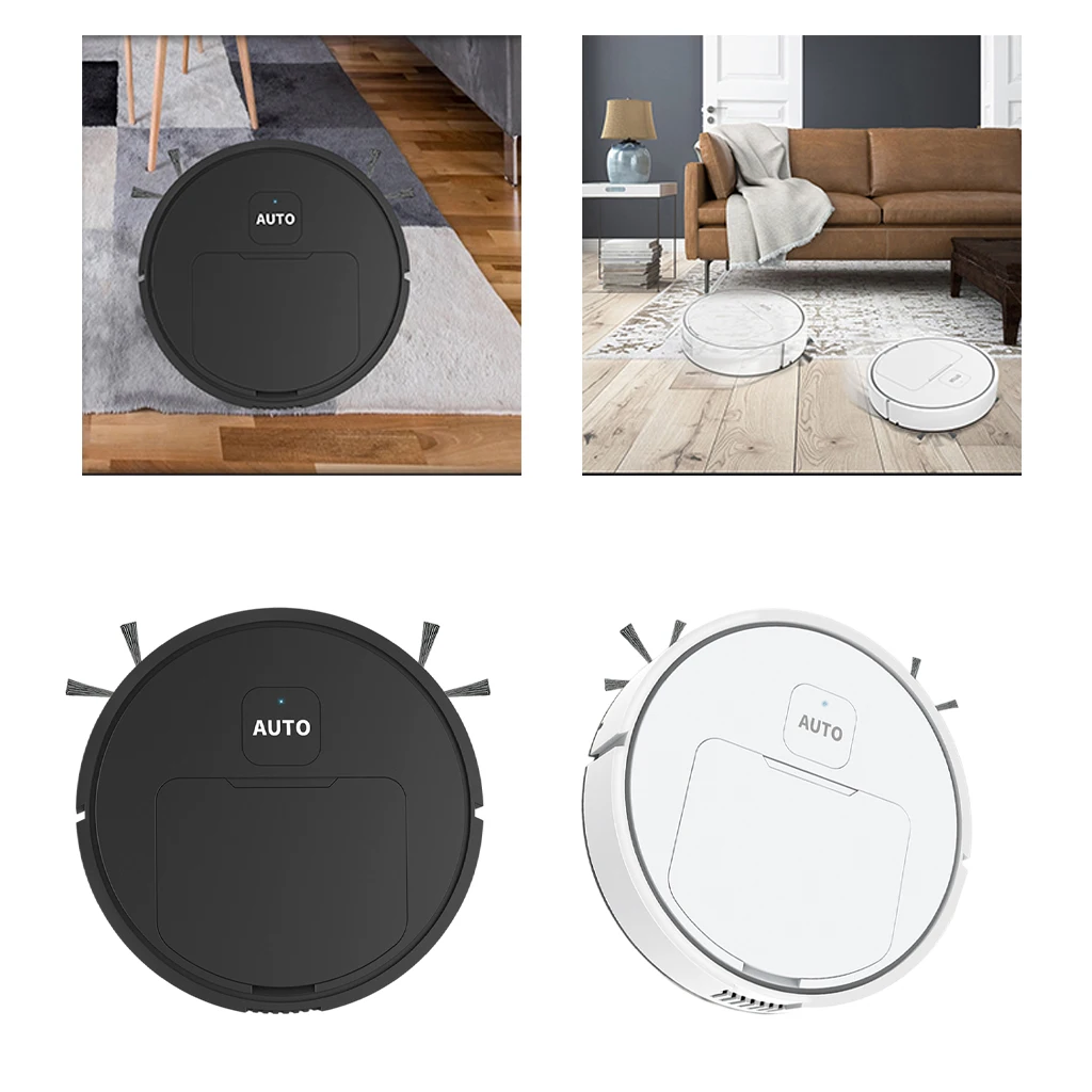 Robot Vacuum Small Home Appliance USB Charging Suction Floor Sweeper for