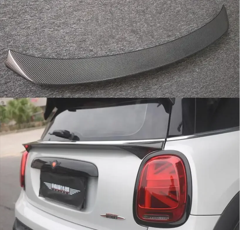 REAL CARBON FIBER REAR WING TRUNK LIP ROOF TOP SPOILER FOR MINI F56 COOPER/S/JCW 2014-2023