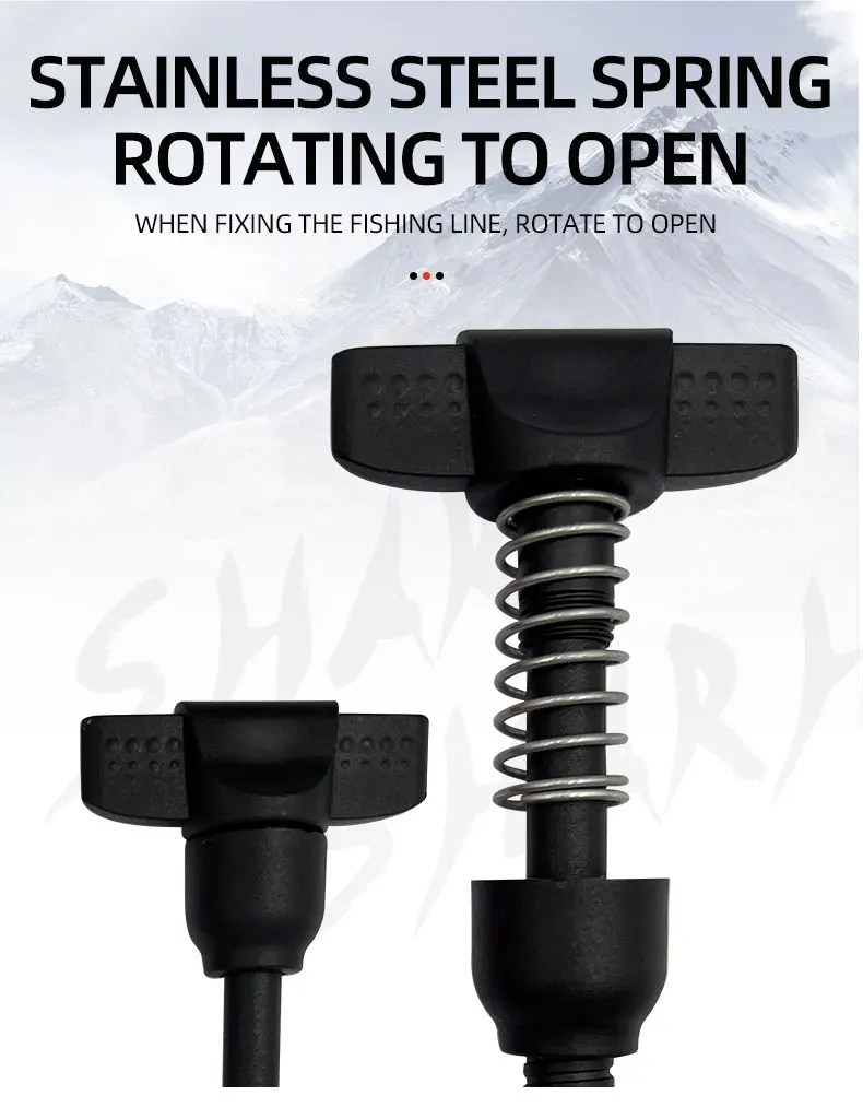 ShareShar Angelschnurwickler Tragbare Baitcasting-Spinnrollen-Schnurwickelmaschine ABS-Spulenmaschine für Karpfenangeln – Detail 4