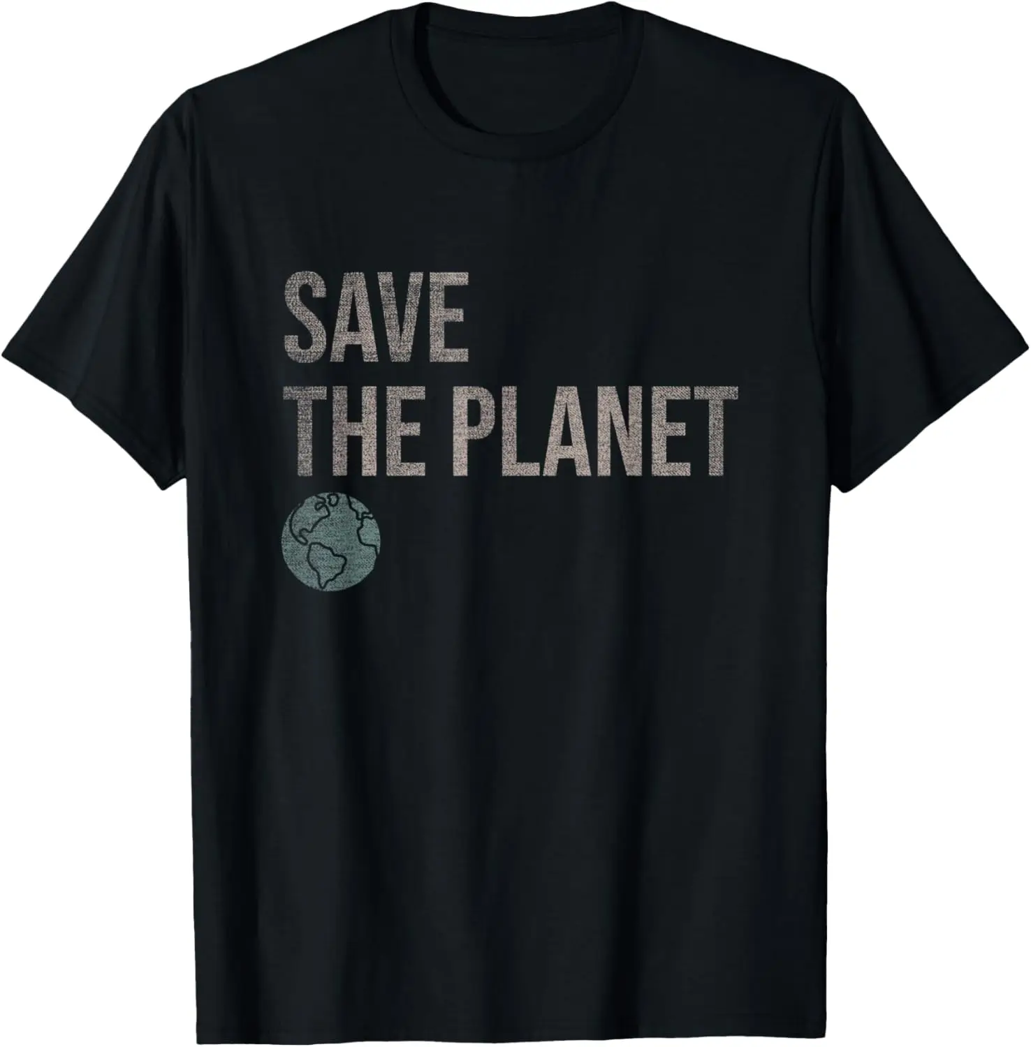 Vintage Save the Planet Save the Earth Distress T-Shirt