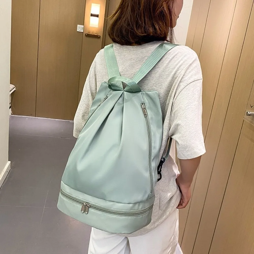 Waterproof Wet Dry Separation Fitness Bag Large Capacity Zip Backpack Swimming Bag Multifunction Splashproof