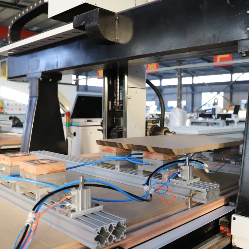 Four-axis CNC woodworking milling machine with 180-degree swivel head for 3D wood foam sculpture carving