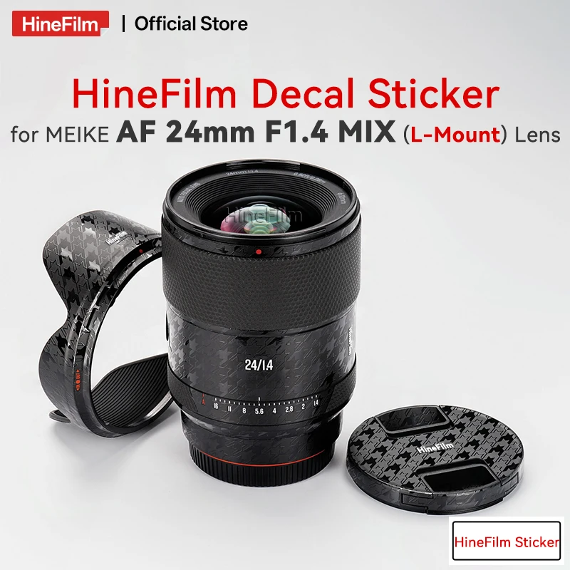 Hinefilm Skin for Meike 24 F1.4 MIX L Mount Lens Decal Skin for Meike 24mm F1.4 MIX Lens Sticker 24 1.4 Warp Skin 24F1.4