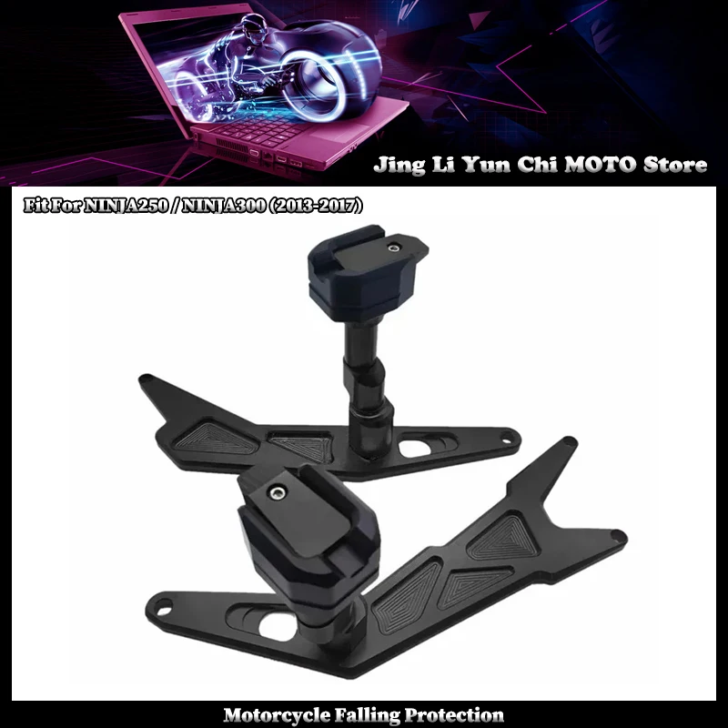 

Motorcycle CNC Frame Slider Crash Pad Falling Protector Protection Fit For KAWASAKI NINJA300 NINJA250 2013-2017 NINJA 300 250