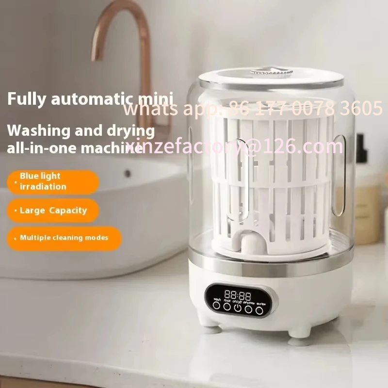 Customizable Mini turbo washing machine fully automatic small USB charging portable sock