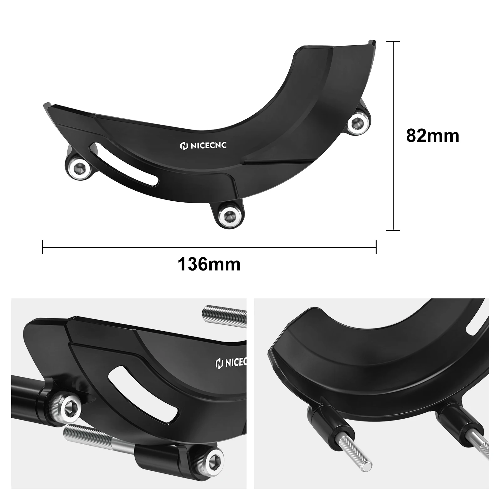 NICECNC For Suzuki DRZ400S DRZ 400 S 2000-2024 DRZ400SM DRZ 400 SM 2005-2024 Motorcycle Engine Clutch Guard Ignition Cover
