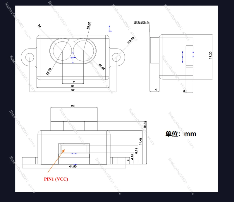 28 Meters 14 Meters Infrared Laser Rangefinder Sensor High-speed Laser Rangefinder Serial Port Small Volume Industrial Grade