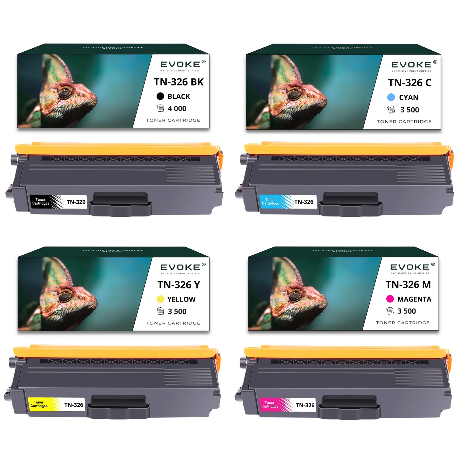 4x Toner für Bruder TN-326 | cmyk tn326 set