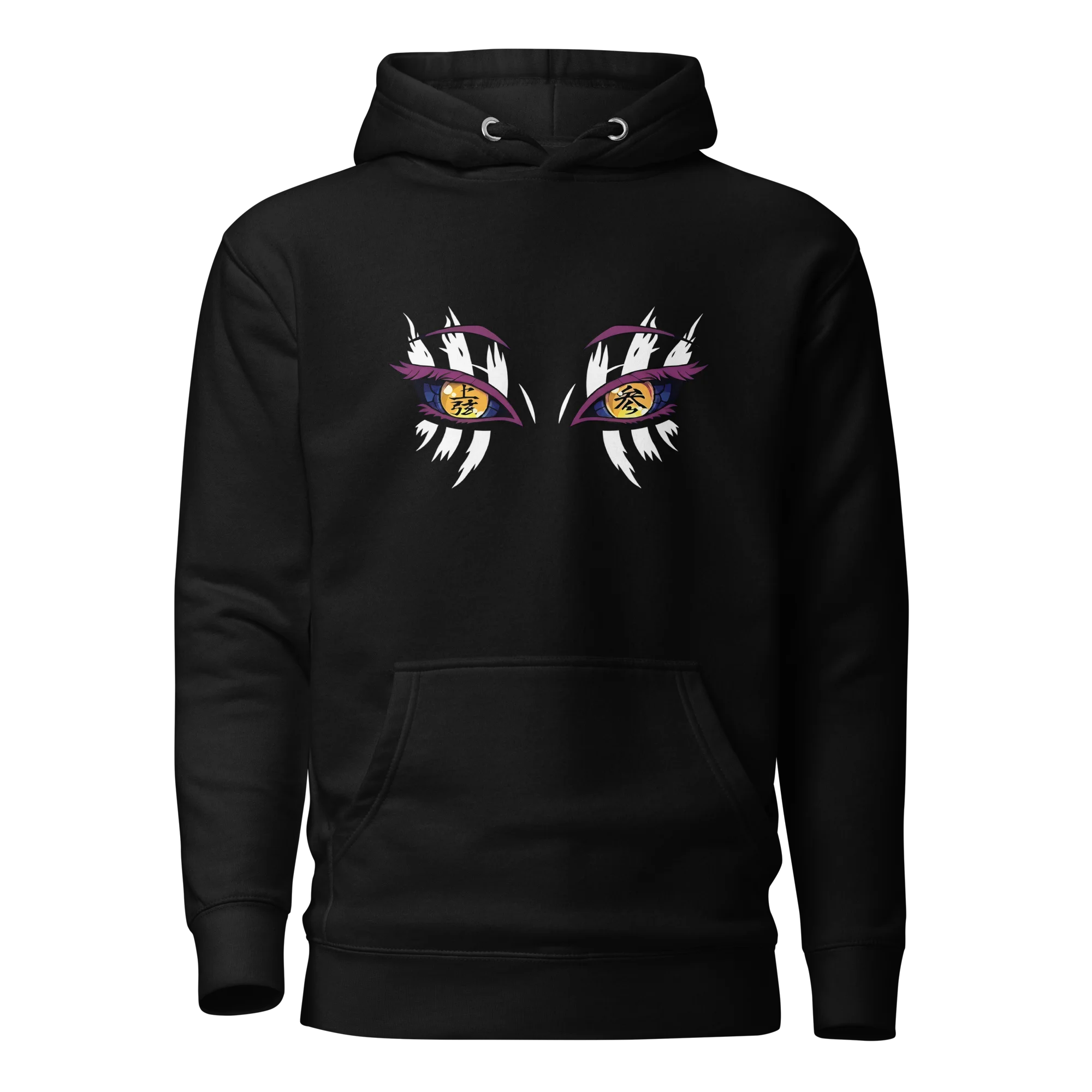 Demon Slayer Daki Eyes Graphic Hoodie Front Back Print Anime Snowflake Symbol Men and Women Long Sleeve Pullover Fans Sweatshirt