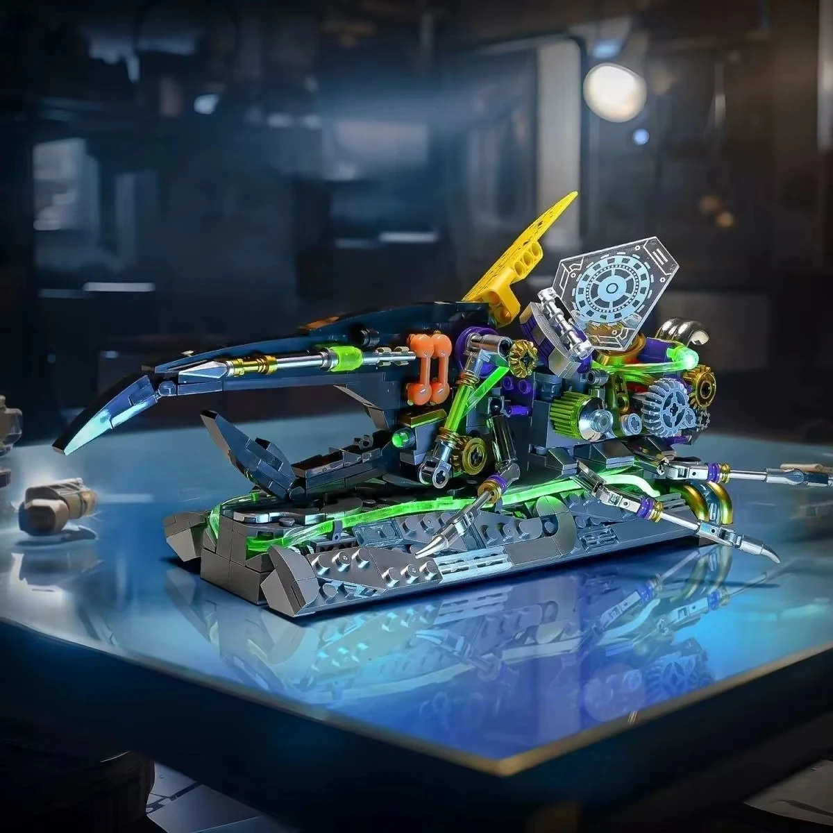 862pcs 새로운 기술 기계 곤충 빌딩 블록 벽돌 모델 세트 동물 세계 조립 장난감 소년 어린이 크리스마스 선물