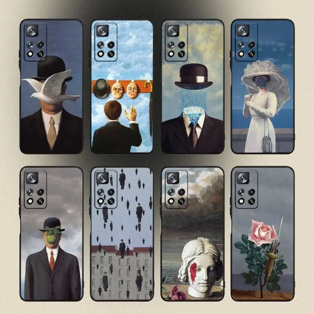 

Rene Magritte ART Phone Case For Samsung Galaxy A 91,80,73,72,53,52,51,22,5G,Plus,J,Note Soft Black Cover