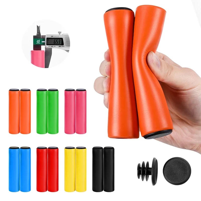 Shockproof Thick Sponge MTB Grip Comfortable Soft Silicone Road Bike Scooter Handlebar Gripss Bike Parts Bicycle Handlebar Grips
