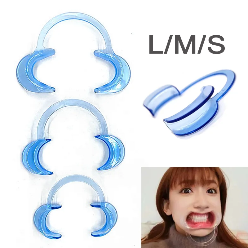 10 PCS Dental C Shape Cheek Retractor Teeth Whitening Dental Orthodontic Mouth Lip Opener Suitable for Dental Examination Tools