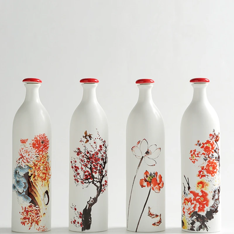 Jingdezhen Ceramic Wine Bottle Creative Home Empty Wine Pot