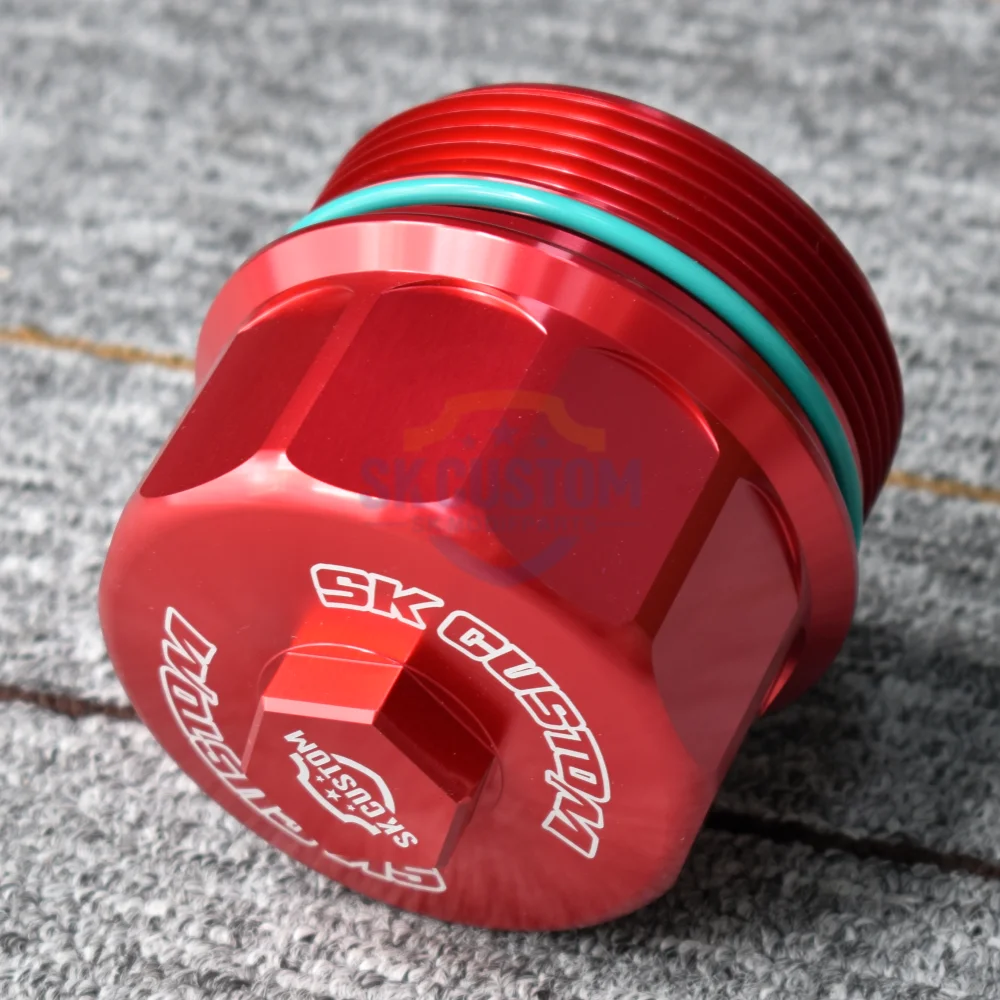 SK CUSTOM For Mini R55 R56 R57 R58 R59 R60 R61 N12 N14 N16 N18Engine Oil Filter Cap Forged Aluminum Alloy Filter Element Housing
