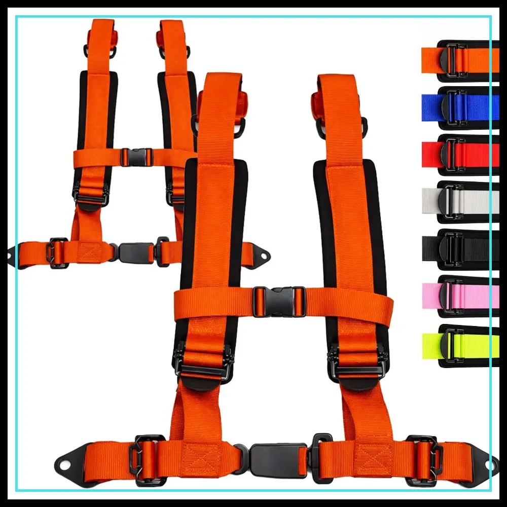 

Still Animals 4 Point UTV Harness Seat Belt - Adjustable Racing Harness for Polaris RZR, Can-Am Maverick, Honda Talon & SXS