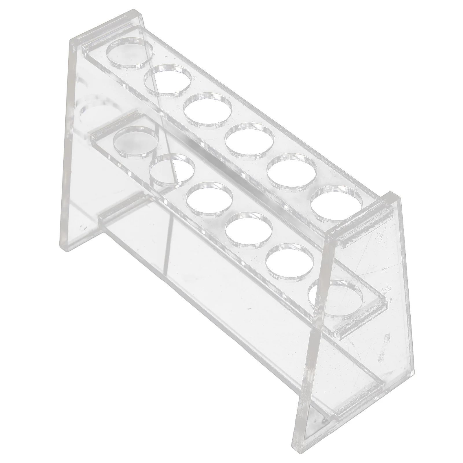 Test Tube Rack 10Ml Transparent Double Layer Reusable Laboratory Holder For Sampling Centrifuge Testing Display Storage