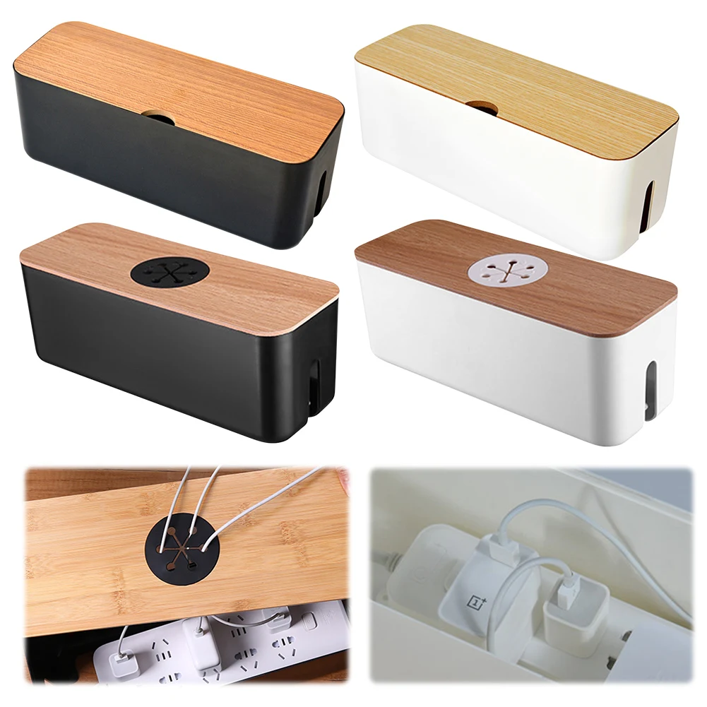

Dustproof Charger Socket Organizer Home Cable Winder Organizer Desktop Charging Data Cable Storage Device