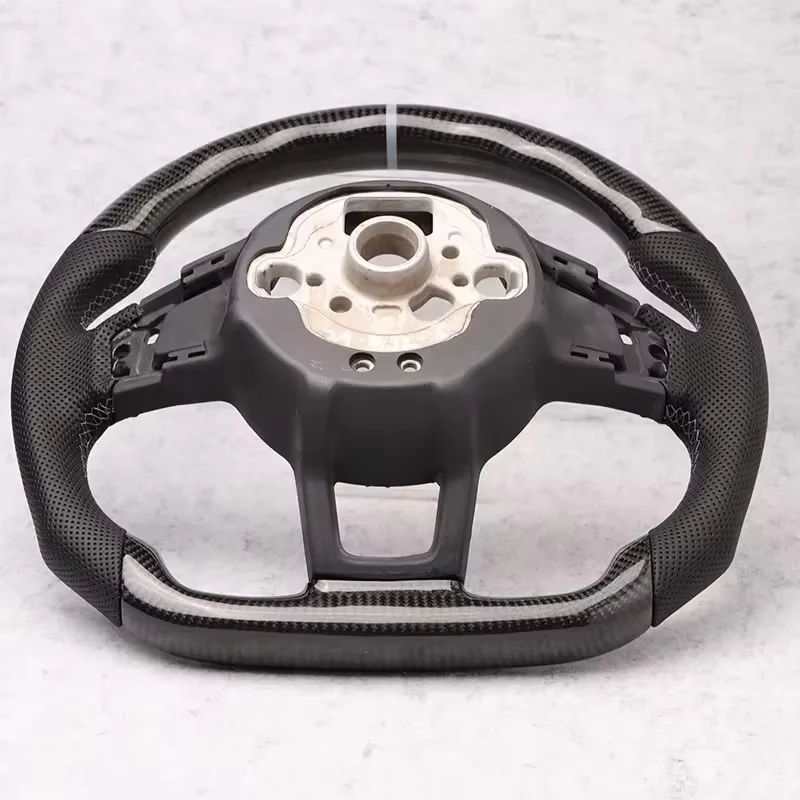 Geschikt voor Volkswagen Golf 7 7.5 GTI GTD GTE R 2013-2020 Blauw Pure Carbon Fiber Stuurwiel Upgrade Accessoires