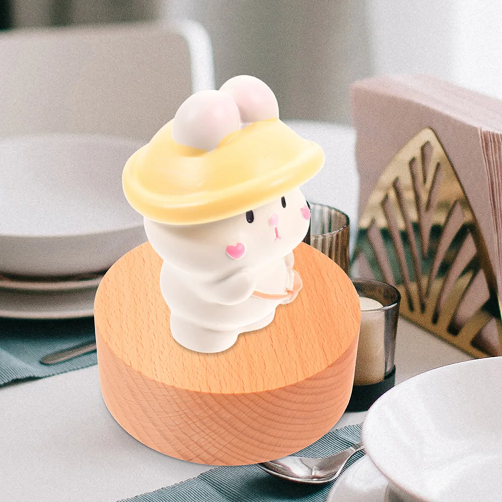 

Round DIY Musical Box Rotating Base Smooth Edges Stable Flat Bottom Craft Supply for Handmade Music Decoration and Creative