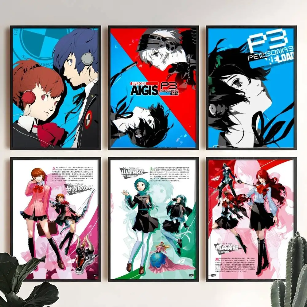 Classic Anime P-Persona 3 R-Reload Poster Water Proof Print Room Decor  Art Wall Decoration Bedroom Living Room