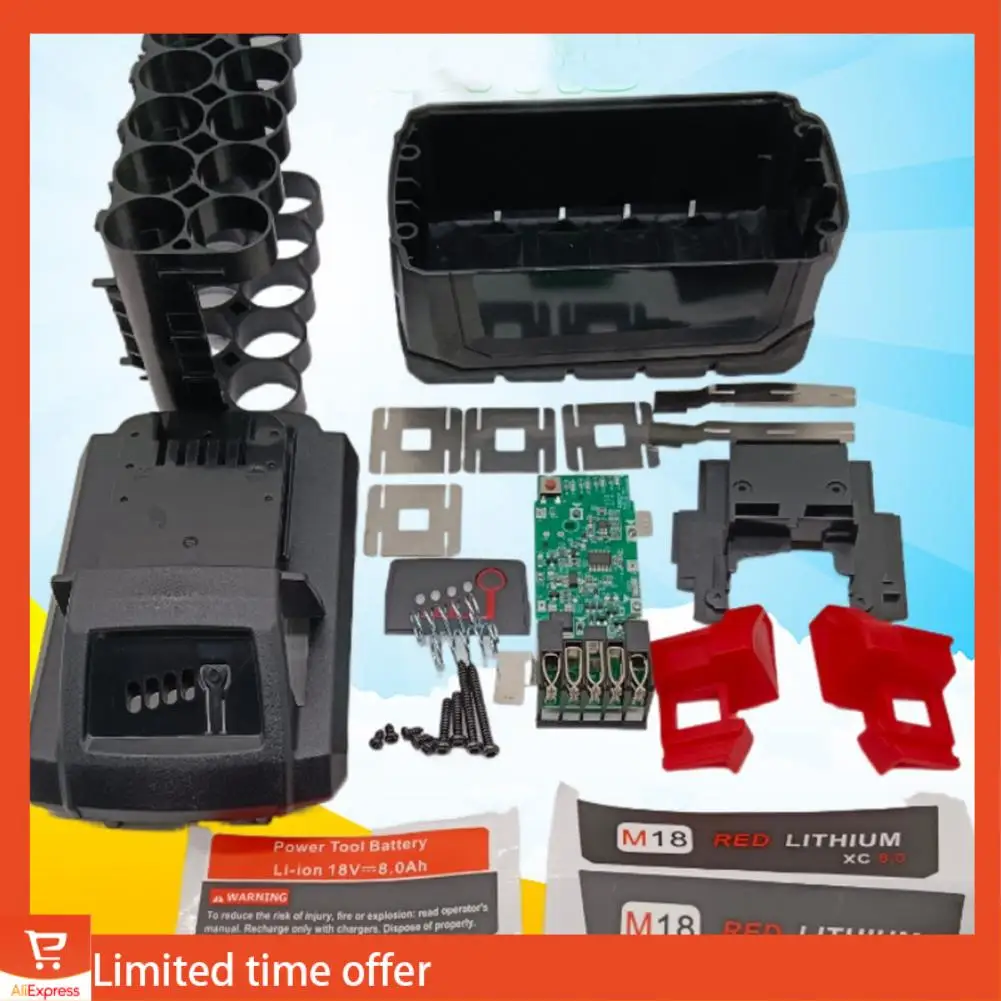 Пластиковый корпус свежей батареи, защитная плата для печатной платы, случайный цвет пластика для комплекта 10 ядер 18 В 21700