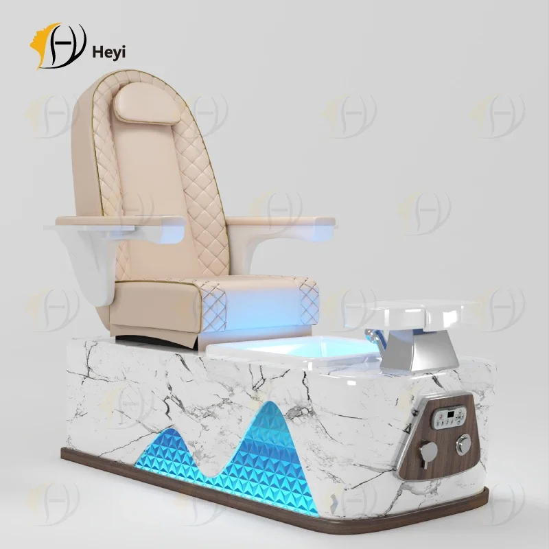 Popular Luxury Beauty Nail Salon Electric Reclining Manicure Foot Spa Massage Pedicure Chair no plumbing pedicure chair pipeless