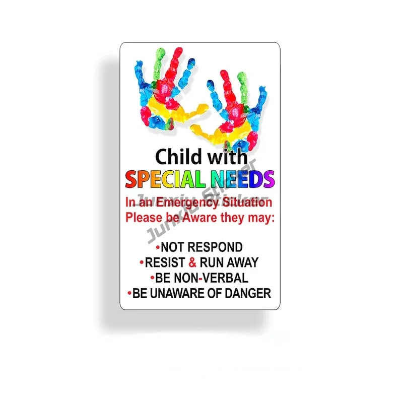 Promote Autism Acceptance Care Autism Child Emblem Color Puzzle Creative Sticker for Motorcycle Laptop Wall Decal Accessories view 6