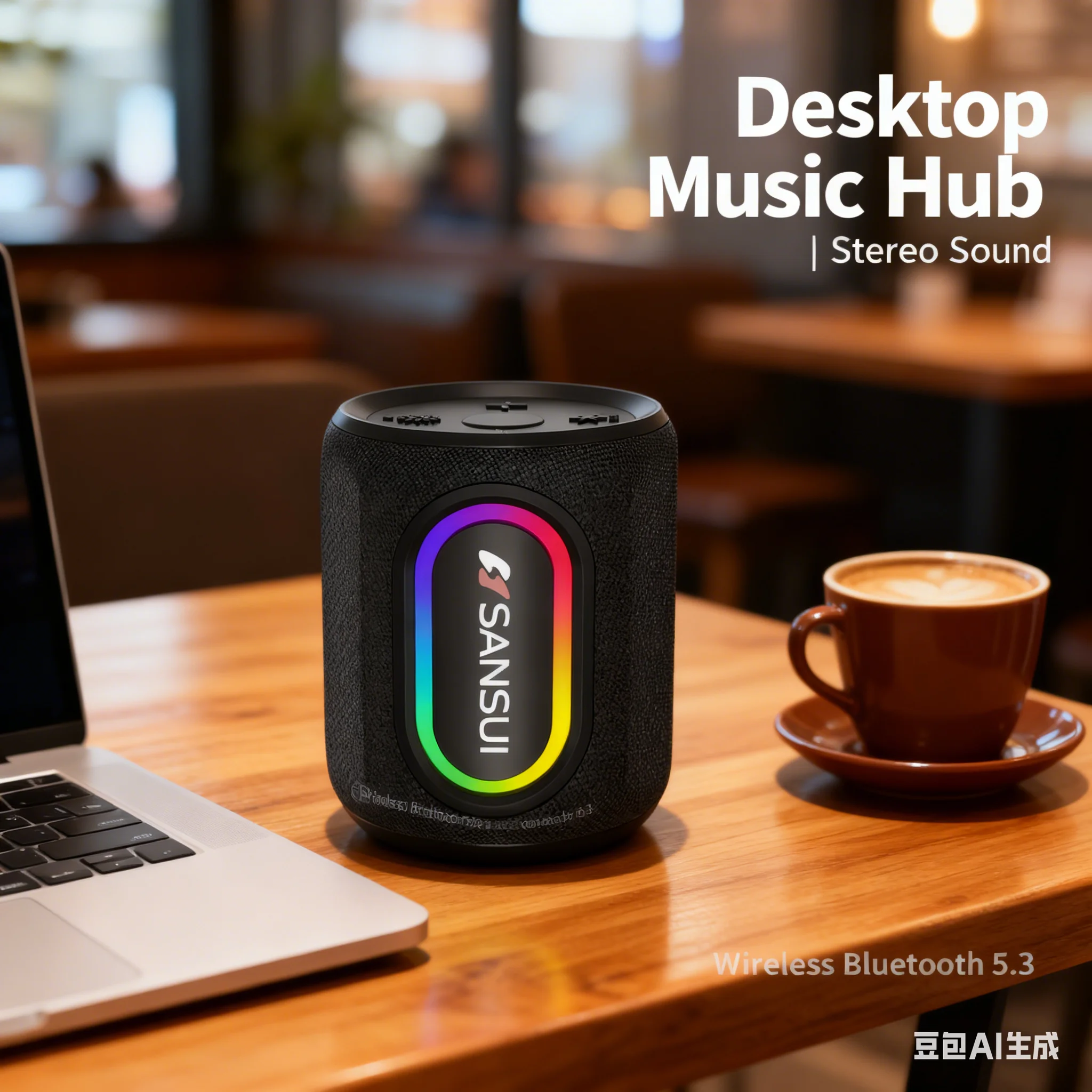 

Bluetooth-динамик SANSUI F79, пиковая мощность 30 Вт, цветной свет RGB, сопряжение TWS, многорежимное воспроизведение, беспроводной звук для наружного использования в помещении