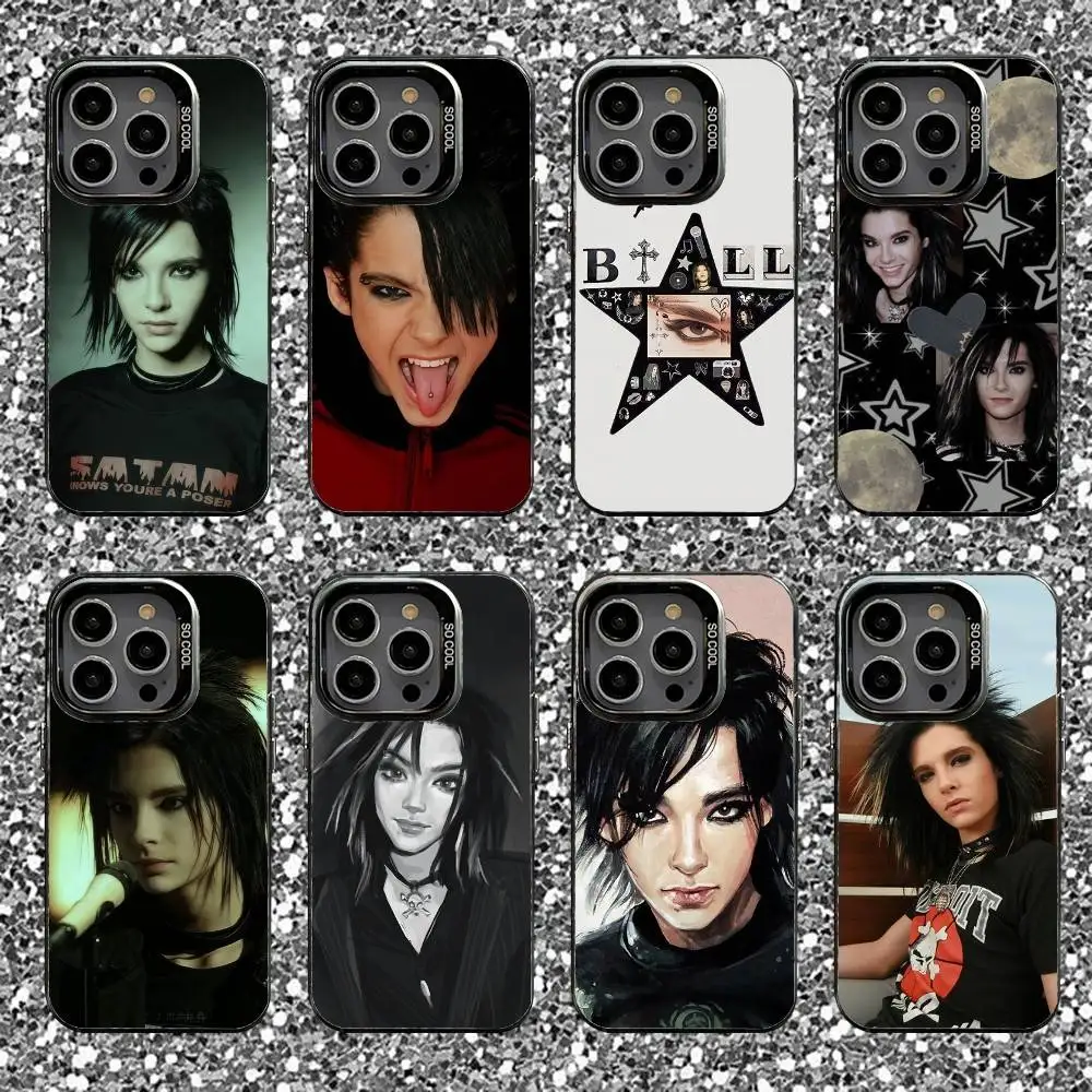 

Bill Kaulitz Phone Case For iPhone 16,15,14,13,12,11,Pro,XS,Max,Plus,Mini,SE Black Candy Matte Shockproof Cover