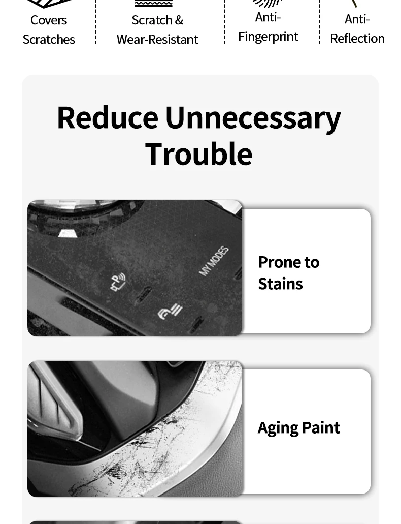 Für BMW F30 F32 F34 Mittelkonsole Armaturenbrett und Instrumententafel Verkleidungsaufkleber Auto-Innentuning-Zubehör aus Alcantara – Detail 2