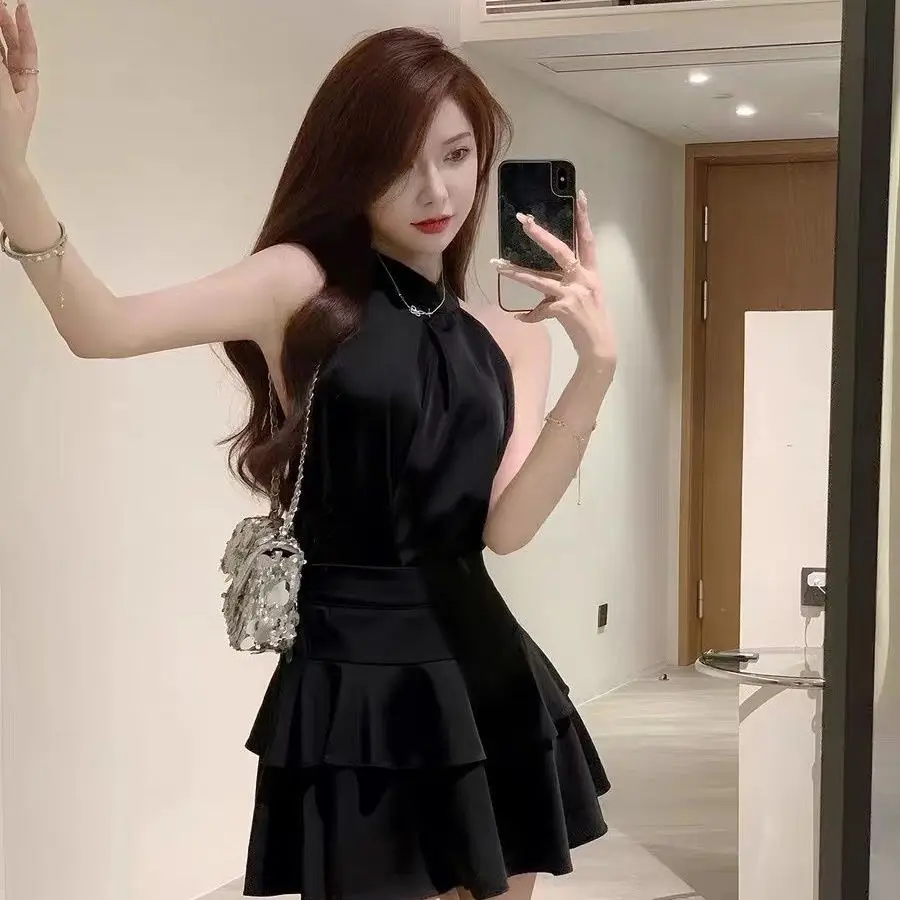 

Y2k Crop Tops + Mini Skirts Fashion Outfits Party Vintage Suits Summer Fashion Korean 2 Piece Dress Set Women Casual Sleeveless