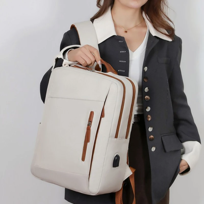 

Мужская и женская сумка для ноутбука большой вместимости, простой и легкий дорожный рюкзак, школьная сумка для студентов, рюкзак