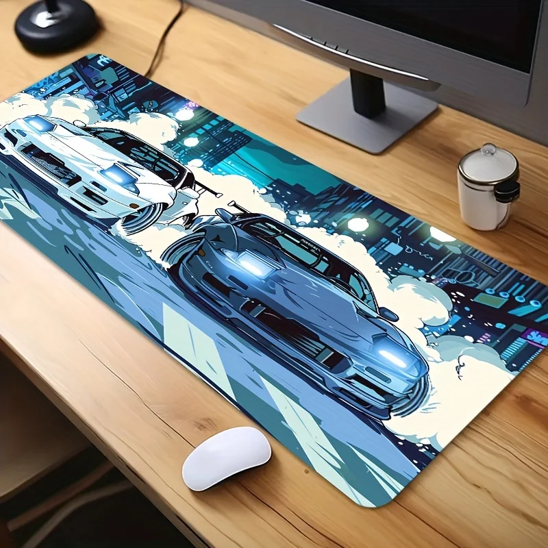 Japanese Comic Racing Car Home Game Business Office Mouse Pad E-sports Mouse Pad Keyboard Pad Gaming Accessories Desktop Mat