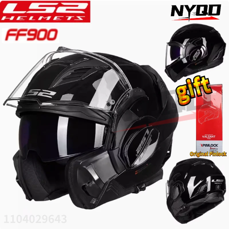 LS2 Valiant II off-road vehicle Helmet 180 degree rear ls2 ff900 double lens capacete masculino casco moto Motorcycle helmet