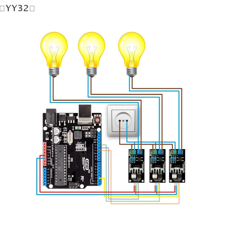 

〔YY32〕AC Light Dimmer Module 1 Channel 8A 3.3V/5V Logic AC 50/60H Light Dimmer Module For Lamps Elements Fans Pumps Air Cleaner