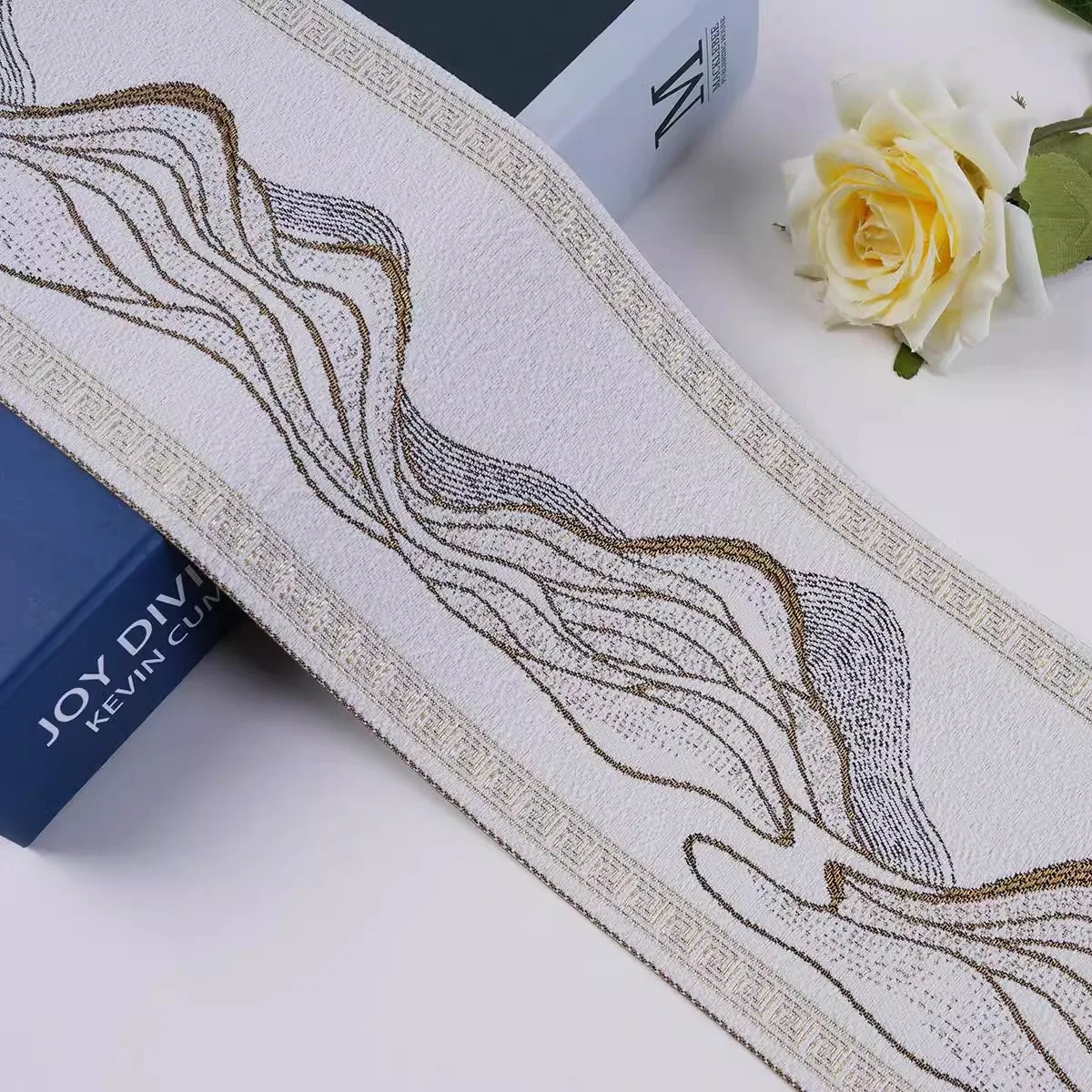 

25 метров тканая жаккардовая лента шириной 12 см, швейные ремни для штор, дивана, аксессуары для обивки