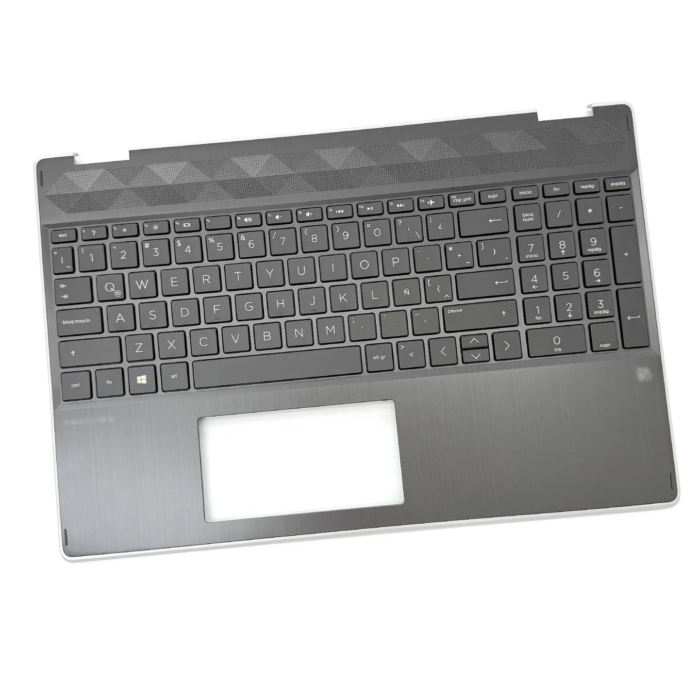 Immagine 4: Per Pavilion X360 15-Cr 15-Dq Tpn-W132 Tpn-W140: Tastiera per Laptop, Scocca C, Poggiapolsi, Cornice Esterna, Superficie Tastiera