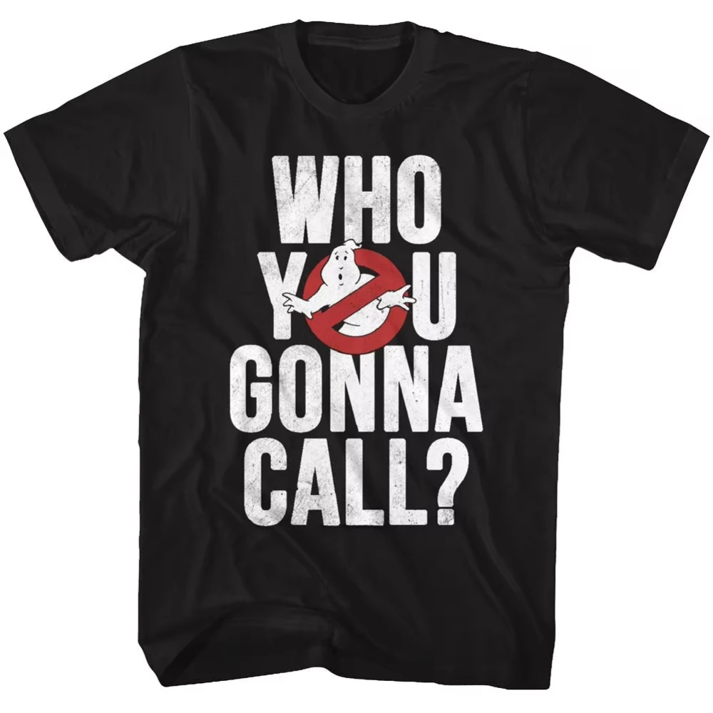 2026 The Real Ghostbusters Cotton T Shirt Men Movie Cartoon Print Short Sleeve Tee Summer Casual Streetwear Oversized T-shirt