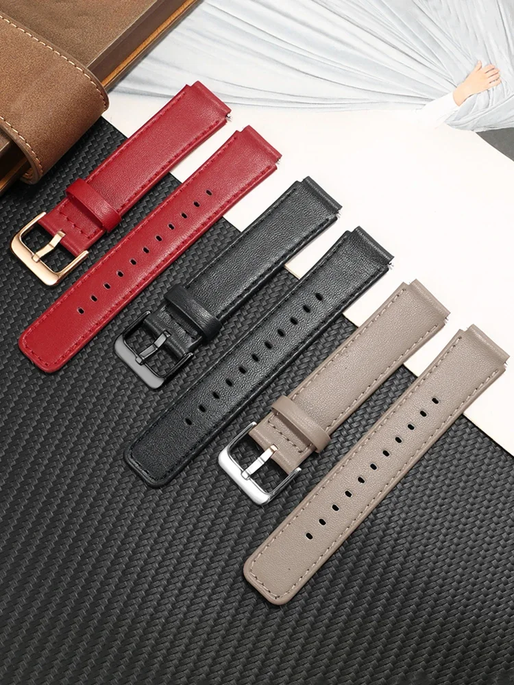 Leather Watch Strap for Women H-uawei B6 Smart Mocha Brown B3 Rhythm Black B7 Business Sports Strap Men 16mm