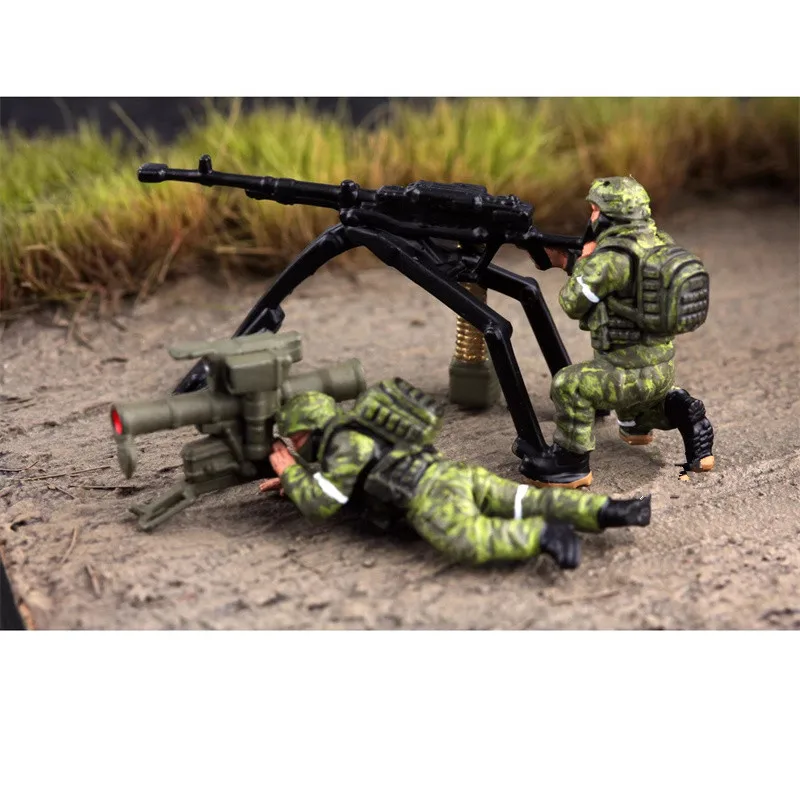 Model w skali 1:72, 2 sztuki rosyjskich strzelców ATGM z pistoletami Kod, figurki żołnierzy, akcesoria do scen DIY, kolekcja, ekspozycja dla fanów.