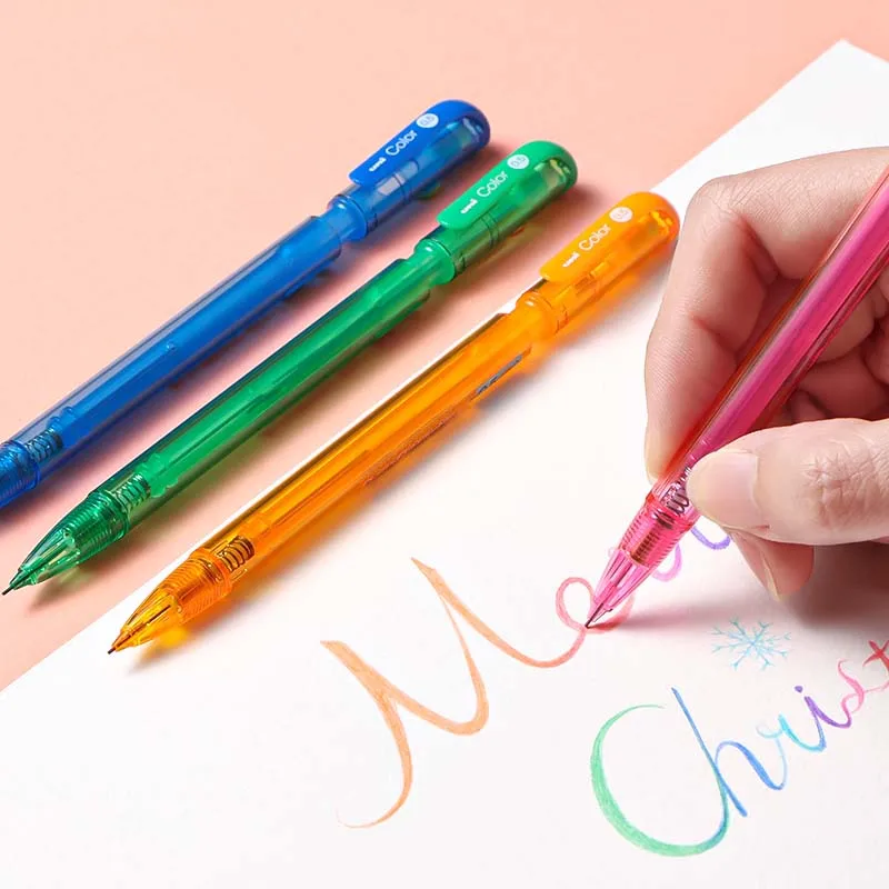 1Set Japan UNI Color Mechanical Pencil/lead/eraser 7Colors M5-102C Student Supplies